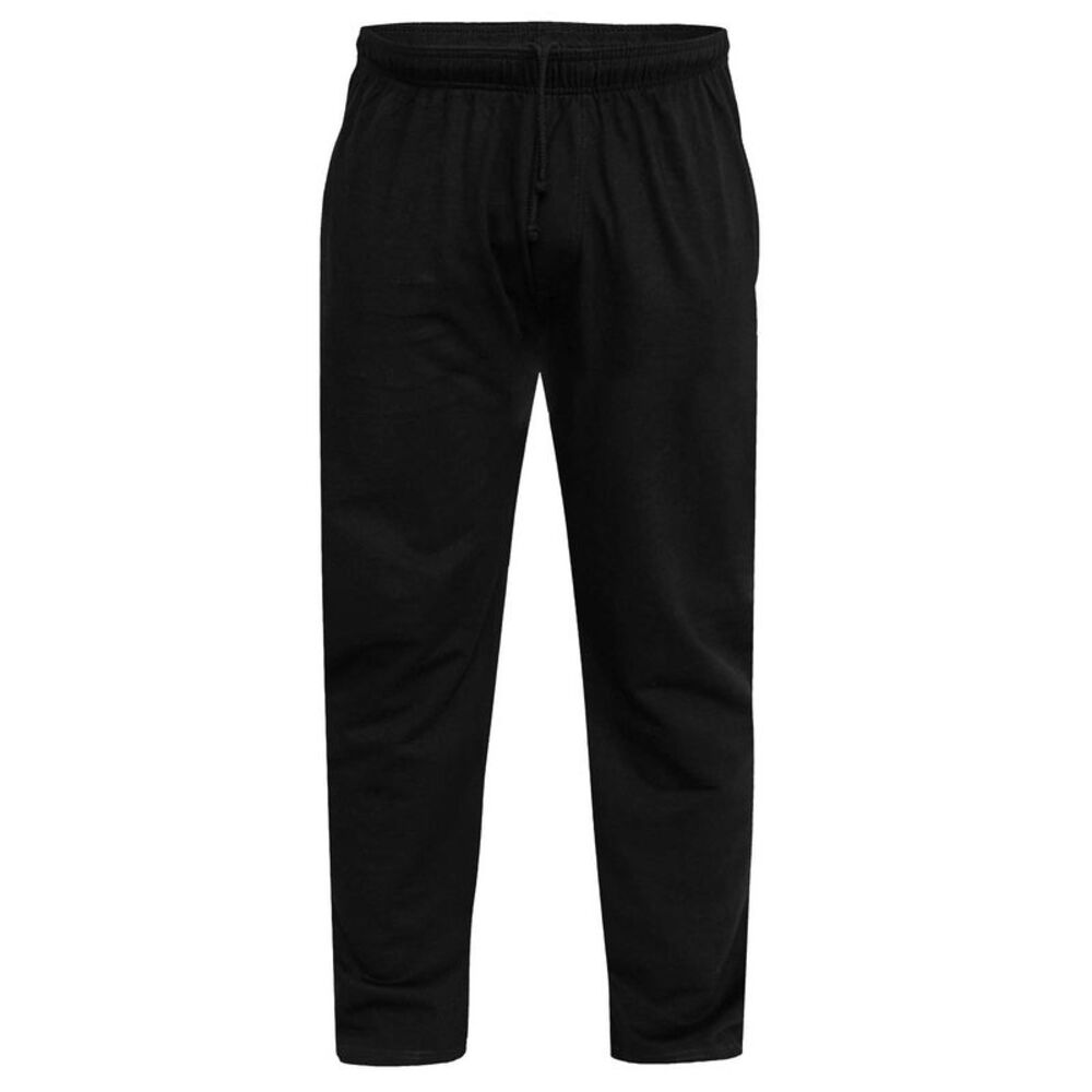 Duke Mens D555 Rory Fleece Lightweight Kingsize Sweatpants / Black